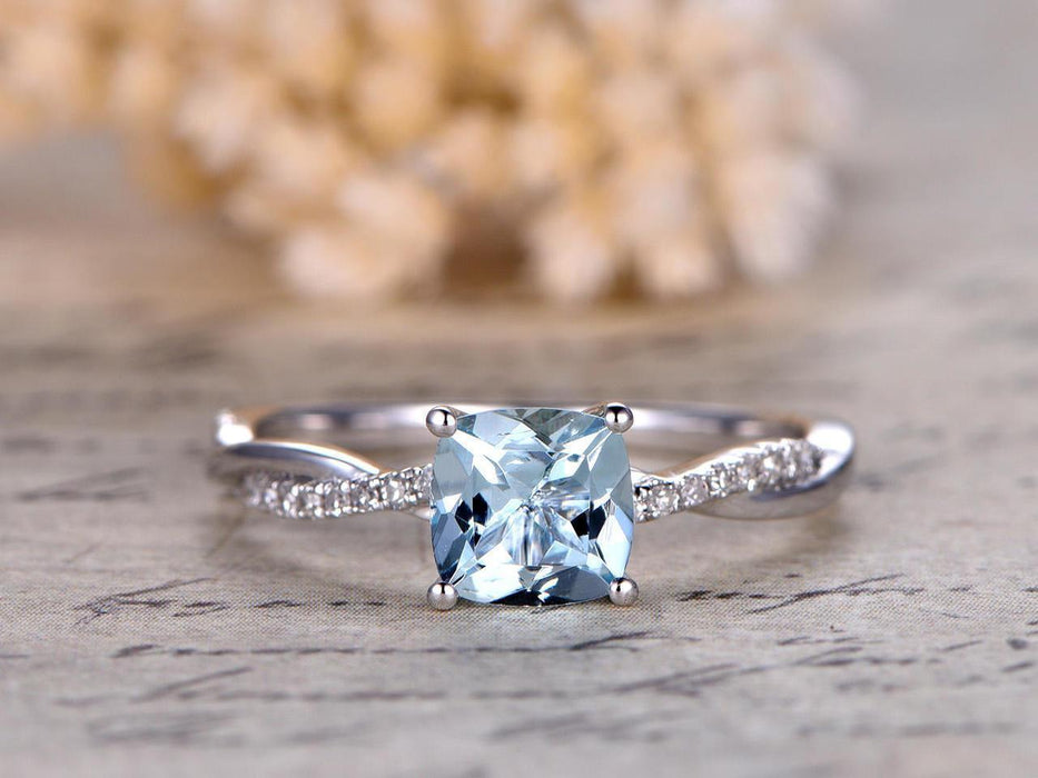 Silver Legacy Infinity Sky Blue & White Diamond Ring – Steven Singer  Jewelers